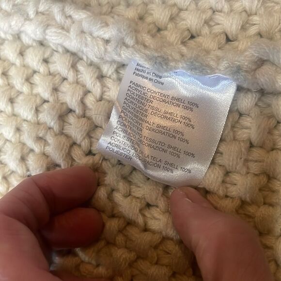 Anthropologie Lily’s Closet Ivory Sweater Vest With Faux Fur Collar Size S - Picture 14 of 15